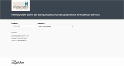 Desktop Screenshot of infirmaryhealth.inquicker.com